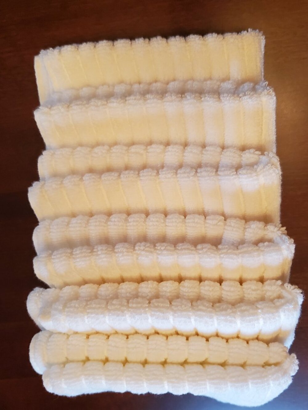 Set of 6 Ivory Wash Clothes  (2 for $20)